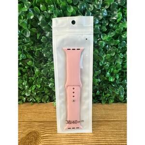 New Pink Silicone Smart Watch Band Compatible with Apple Watch 38mm 40 mm Gift